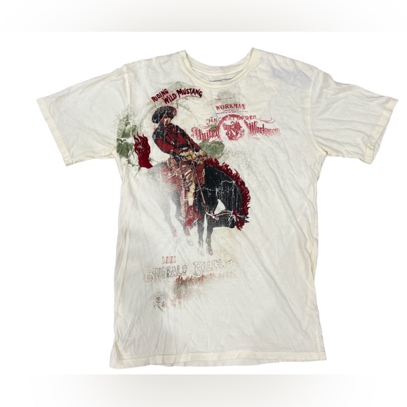 Kentucky Shirts Tee Riding Wild Mustang Cowboy Unisex Size Medium‎ - Picture 1 of 8